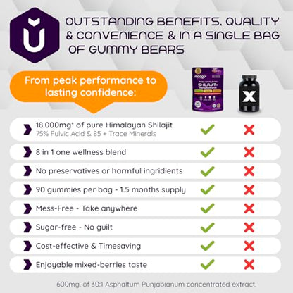 Shilajit 8-1 Super Blend Gummies