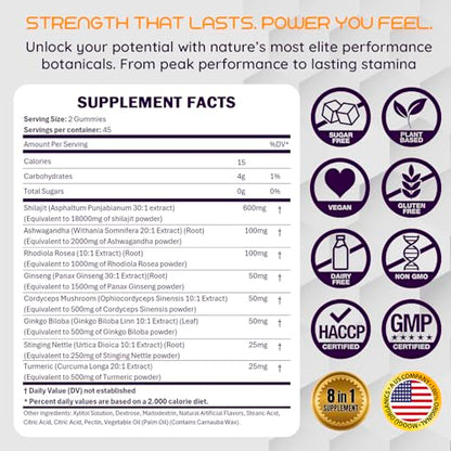 Shilajit 8-1 Super Blend Gummies