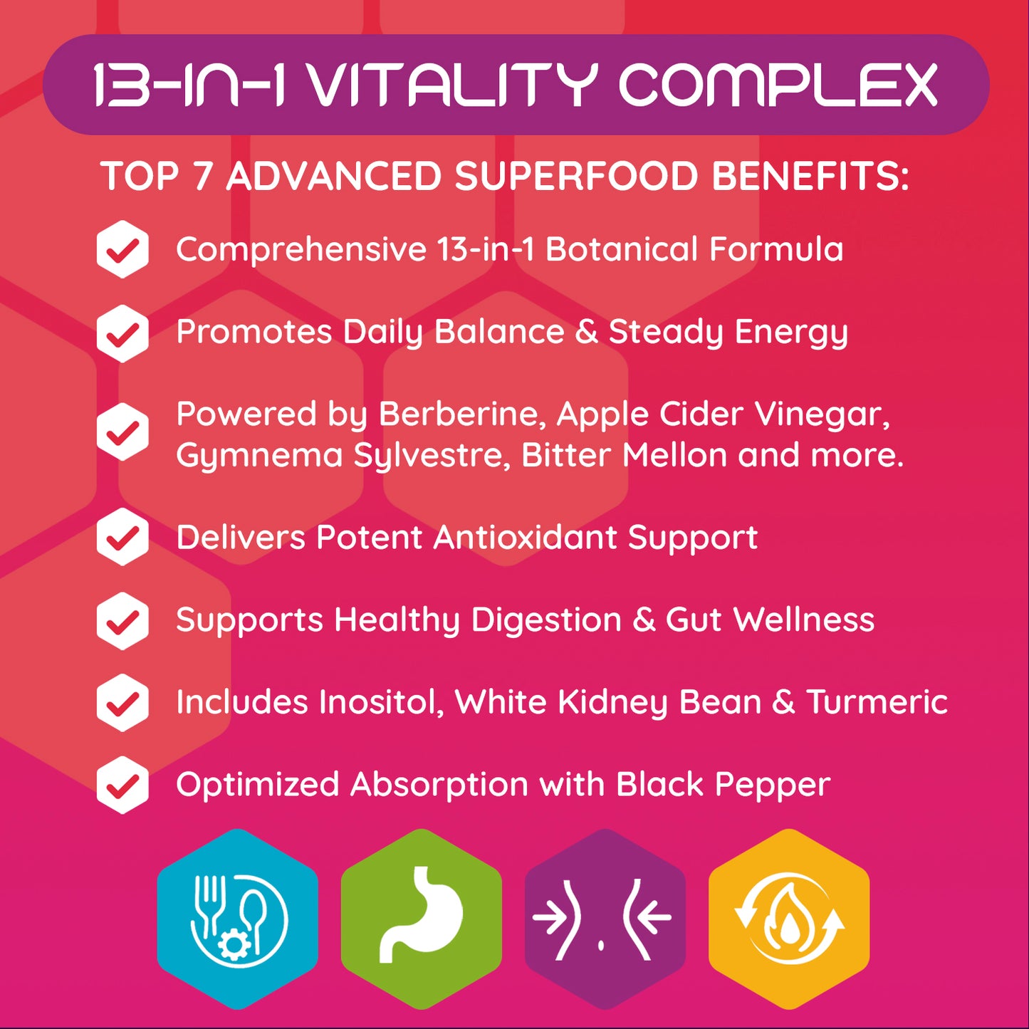 Moogu Organics® 13-in-1 Metabolic Support – Dihydroberberine, Myo-Inositol & Apple Cider Vinegar Complex